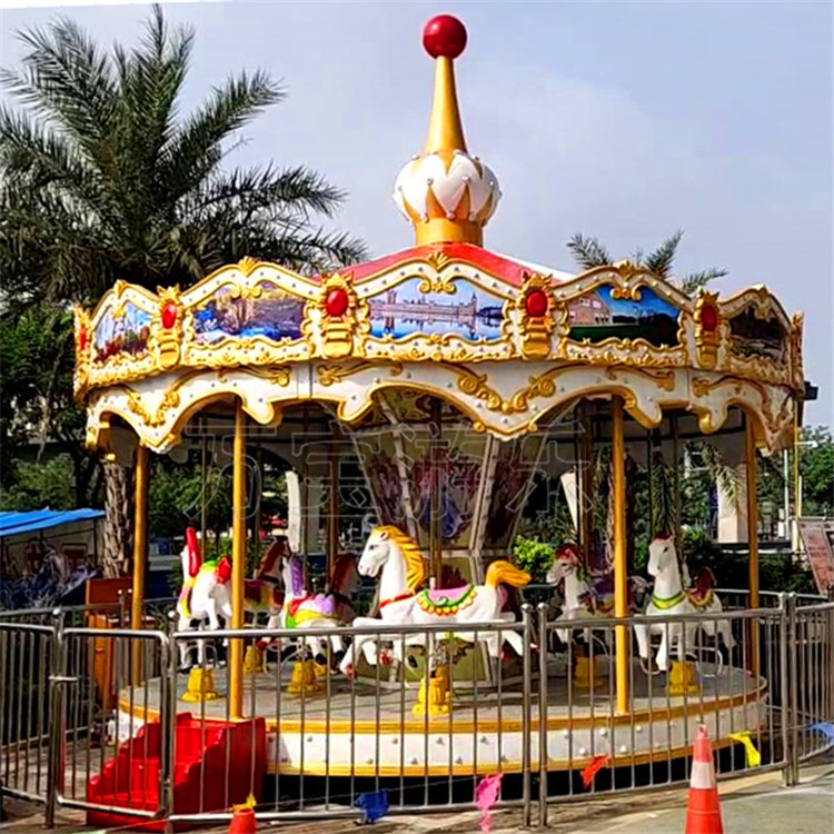 公园游乐场24座豪华转马 景区广场旋转木马大型商场转马游乐设备