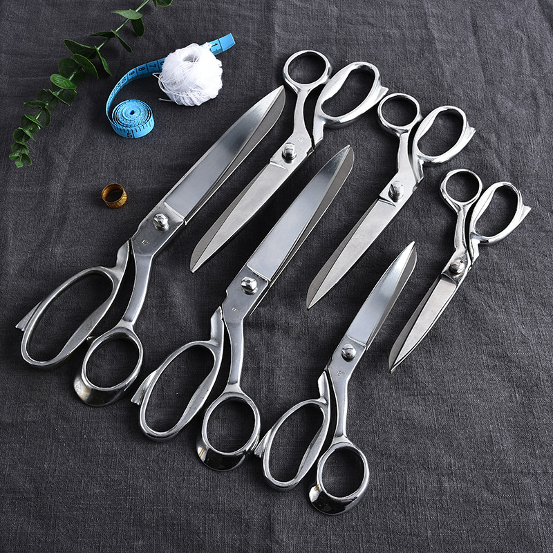 Factory Direct Sales Stainless Steel Scissors Household Office Scissors Scissors Color Scissors Tailor Clothing Scissors Wholesale