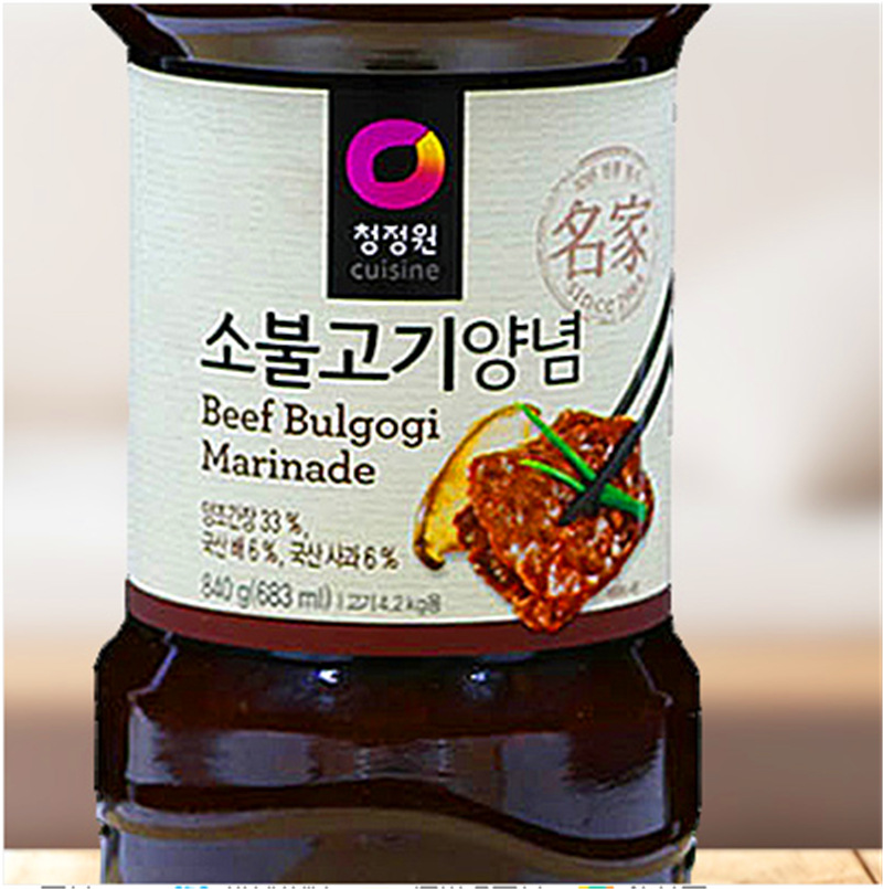 韩国烤肉清净园烤牛排酱840g 烧烤烧肉炒菜意面酱腌制牛排酱料汁