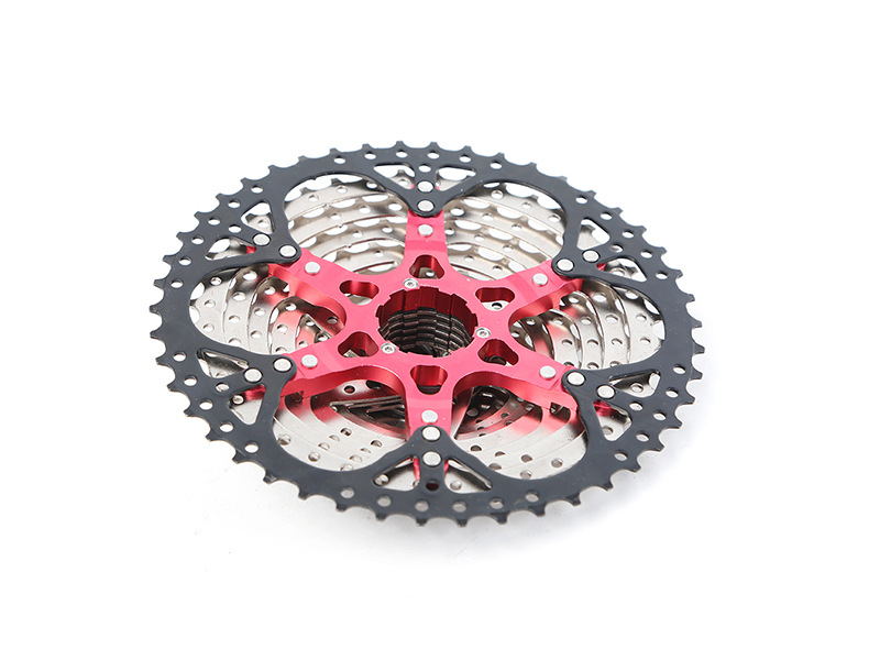 山地自行车11速飞轮11-46t卡飞专业爬坡大齿轮镂空设计可定制批发