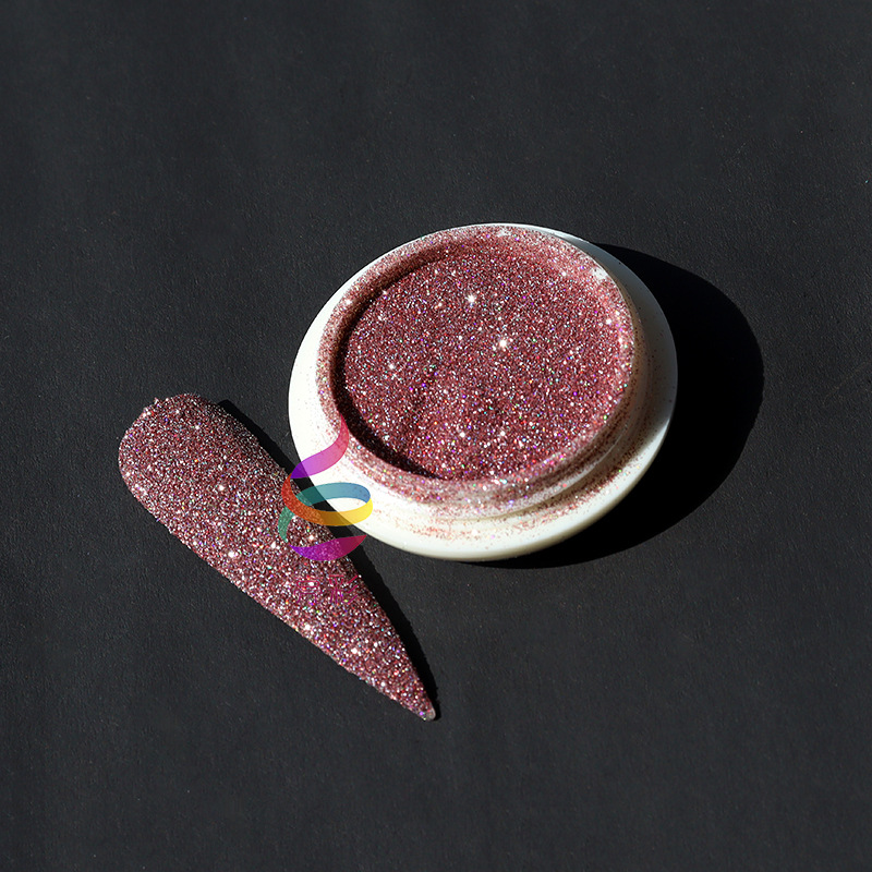新品镭射反光粉爆闪彩金微钻粉升级版美甲碎钻粉彩色反光美甲闪粉