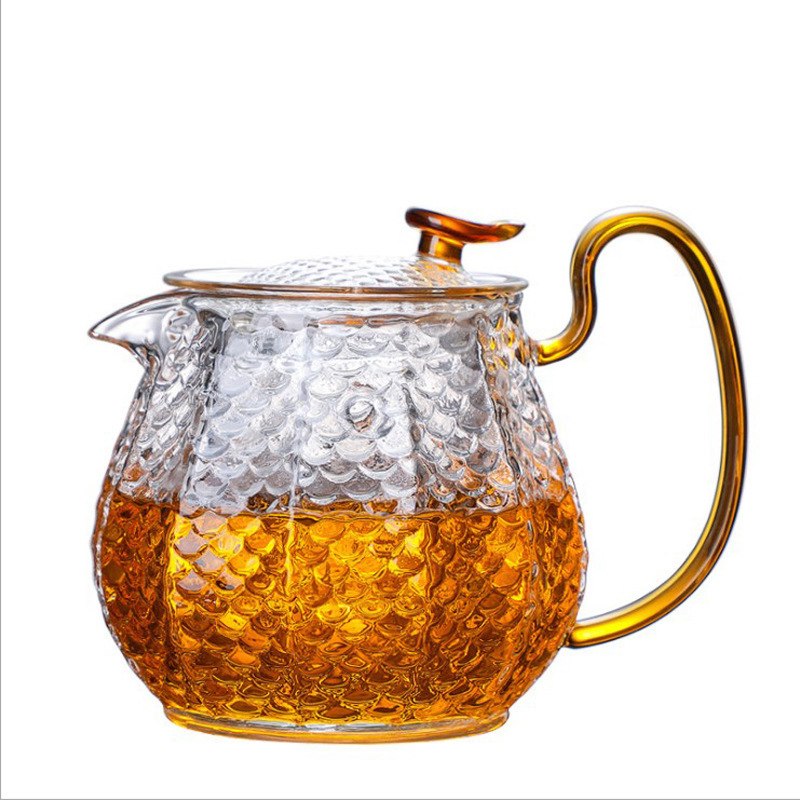 Heat-Resistant Glass Tea Set Household Borosilicate Glass Tea Teapot Teapot Set Tea Set Gift Box