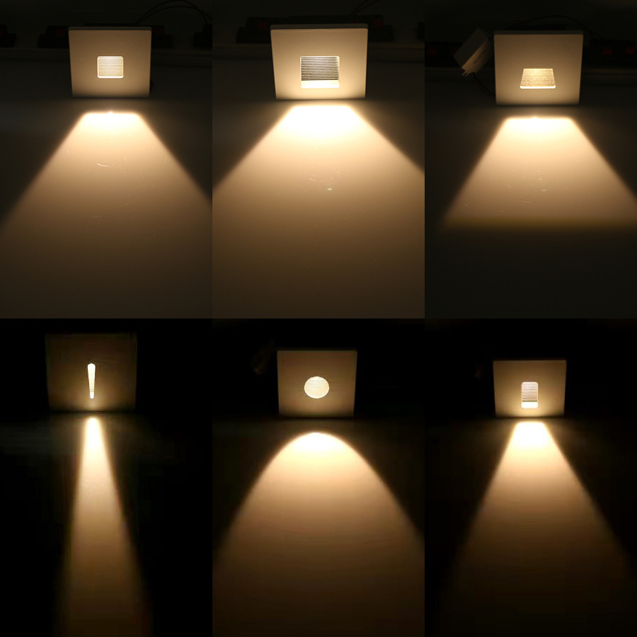 86型嵌入式地脚灯感应磁吸踢脚灯led楼梯台阶踏步灯墙角灯铝材款-阿里