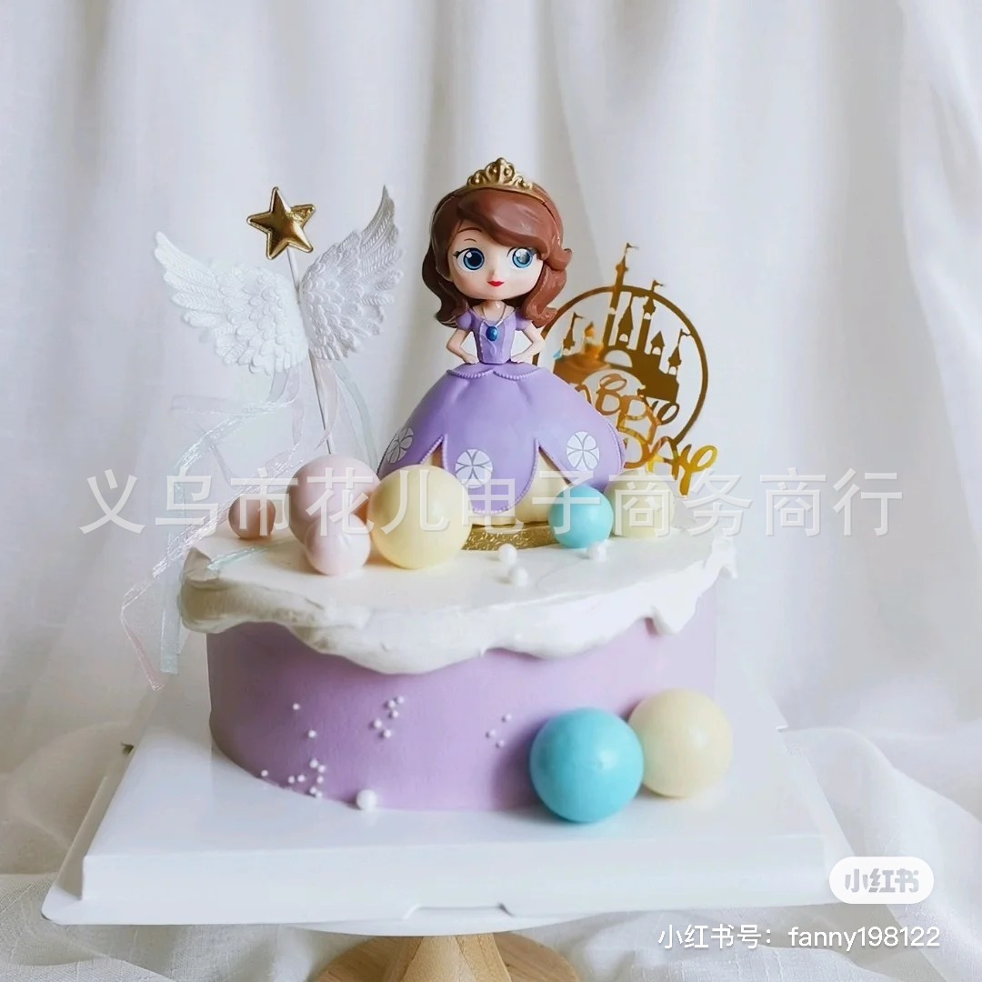 蛋糕装饰 可爱q版索菲亚公主 苏菲亚公主 儿童主题