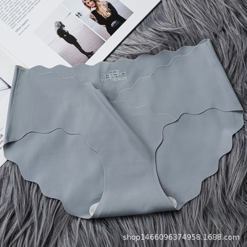 Pregnant Women's Underpants Female Ice Silk Cotton Crotch Seamless Black White Student Girl