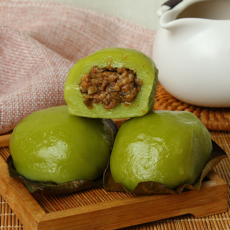 面爸爸新繁叶儿粑特产艾蒿馍馍四川特产美食猪儿粑实拍批发