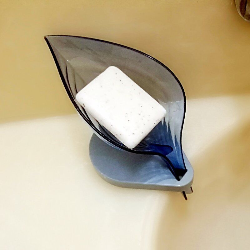 2020新款树叶肥皂盒抖音同款免打孔树叶香皂盒厨房浴室沥水盒