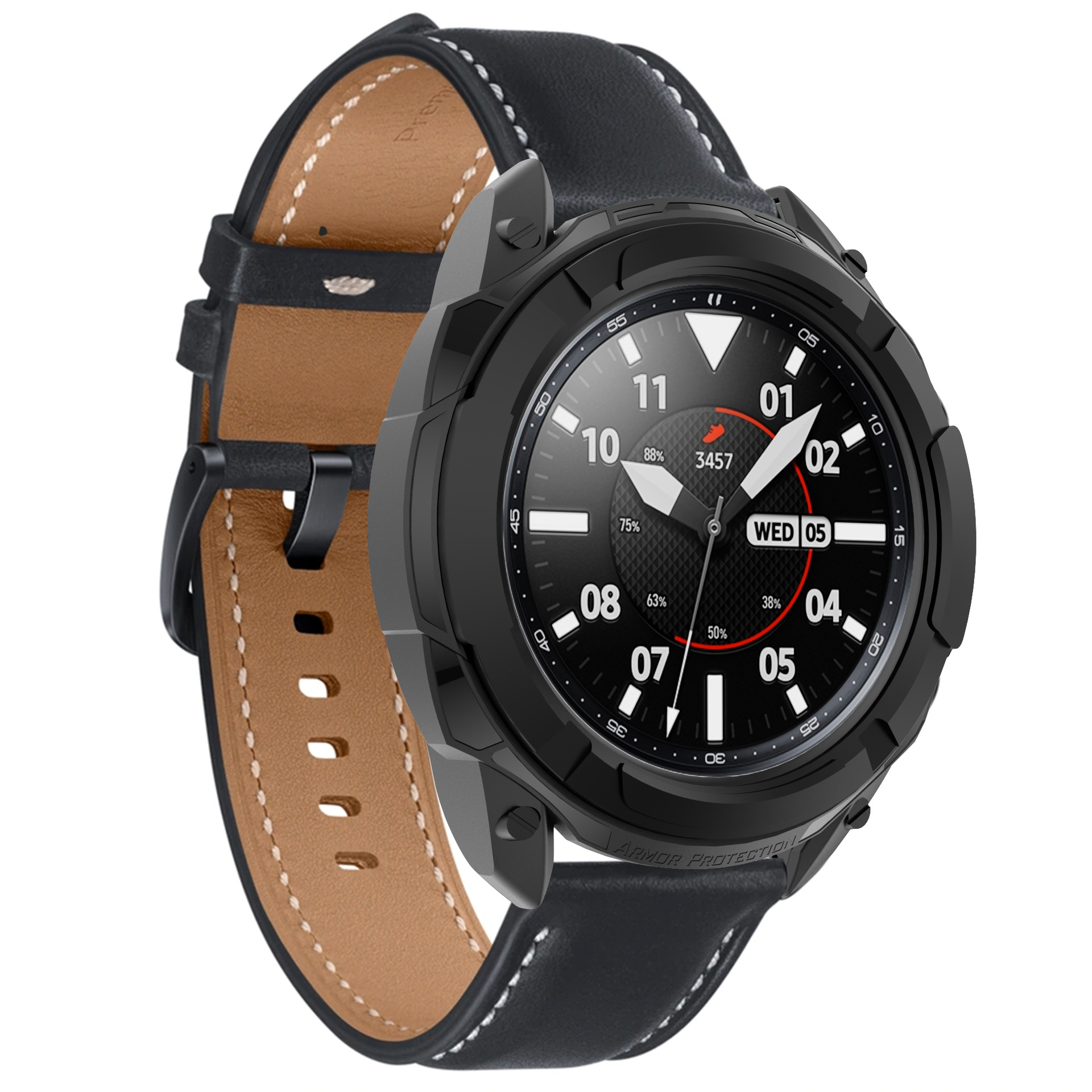 适用三星galaxy watch3表壳41mm/45mm镂空保护套r840 r850表圈