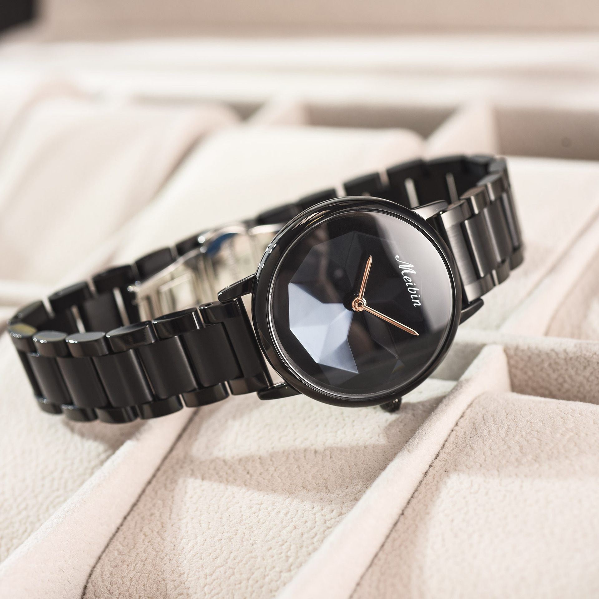 meibin/美宾 时尚简约女士石英腕表 电竞女表 woman watch 1270