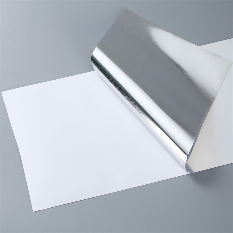 8丝喷墨亮银pet不干胶 乙烯基不干胶卷筒标签纸国标美标支持定制