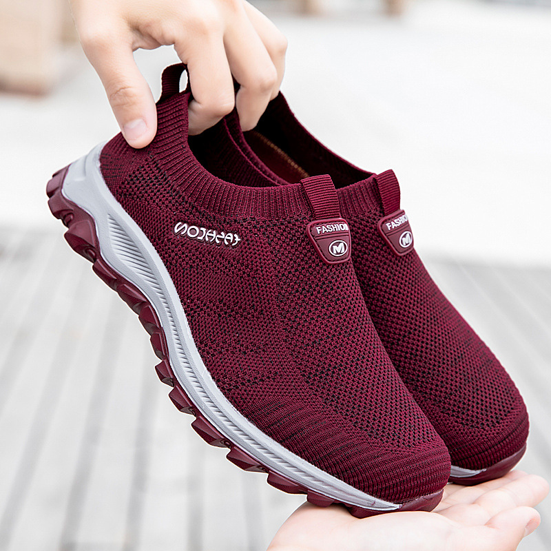 2020夏季新款中老年妈妈鞋女健步鞋防滑软底老人鞋舒适爸爸鞋男