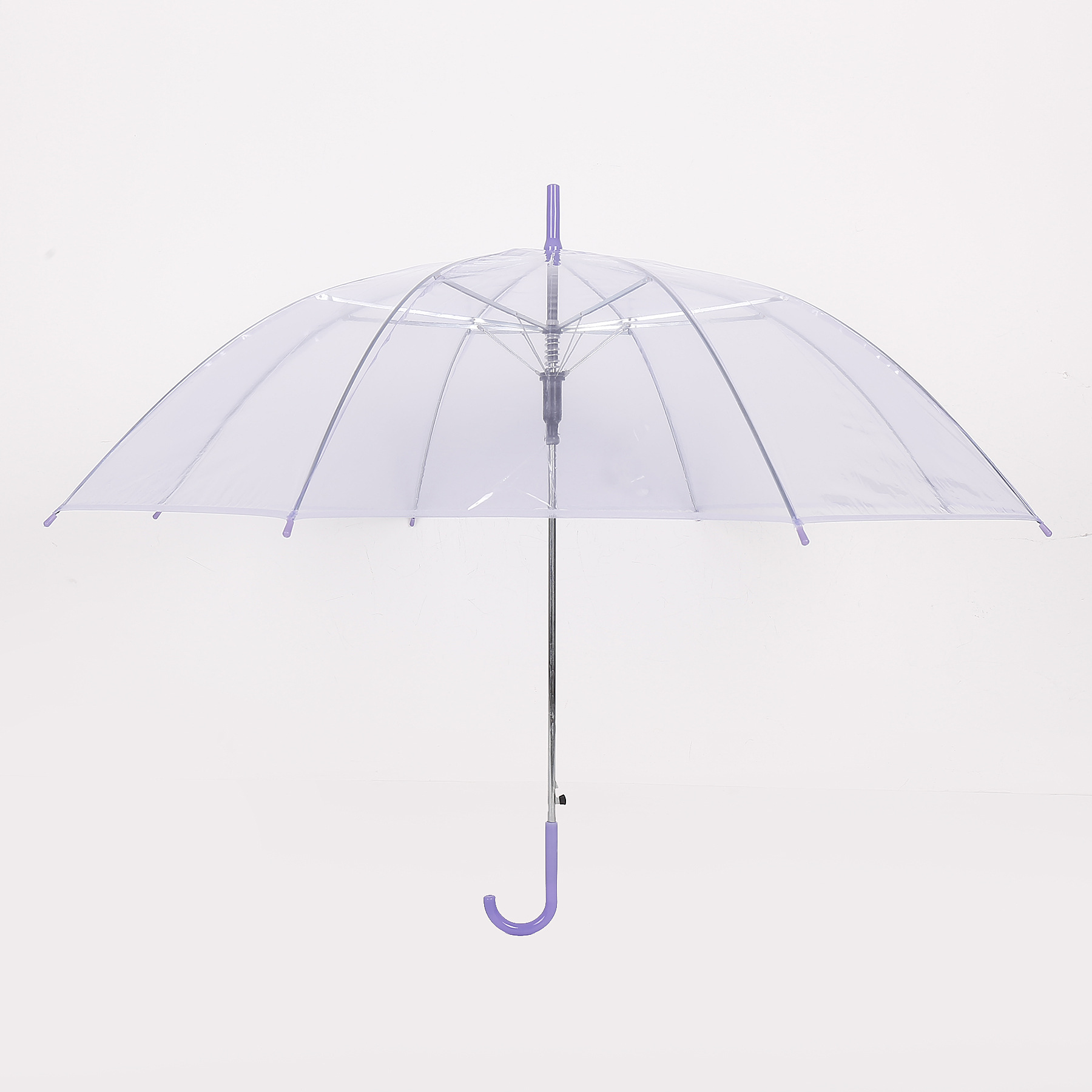 透明伞直杆雨伞直杆透明伞新款自动透明广告伞透明雨伞三折透明伞