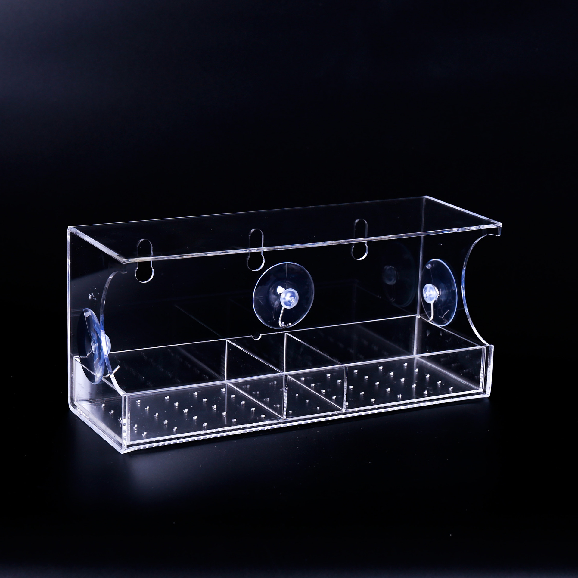 亚克力置物架壁挂隔板有机玻璃墙上免打孔层板卫生间厨房储物架