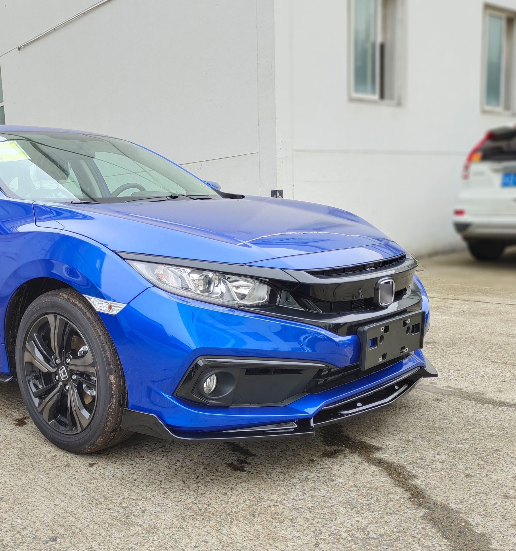 适用16-19款本田思域改装前铲装饰前唇小包围外饰包角护角尾翼