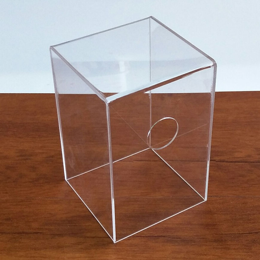 厂家定制透明罩亚克力五面罩一体式防尘模型有机玻璃展示盒保护罩