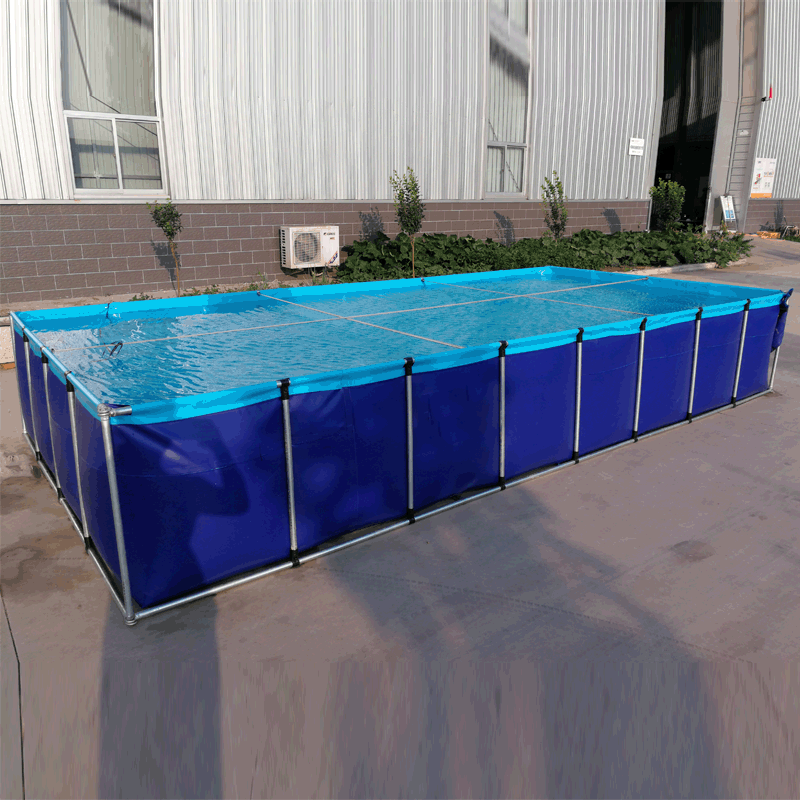 方形支架水池欢迎选购方形帆布水池多规格pvc帆布鱼池可组装
