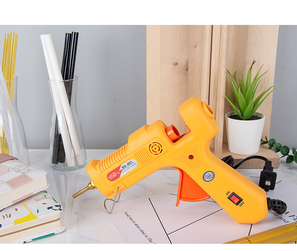赛得牌sd901热熔胶枪 加长嘴胶枪 工业级恒温热融胶枪 长咀熔胶枪