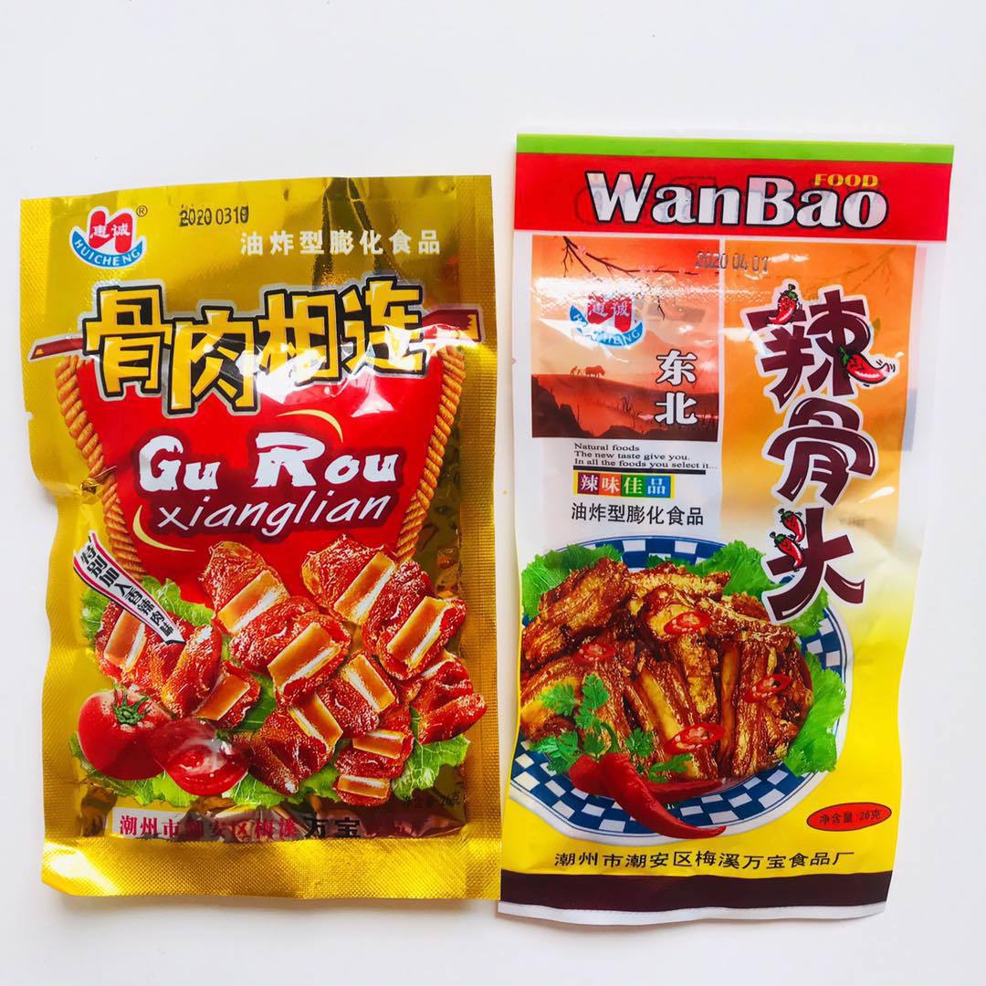 辣骨头骨肉相连26克小零食品童年怀旧8090小吃小时候面制品