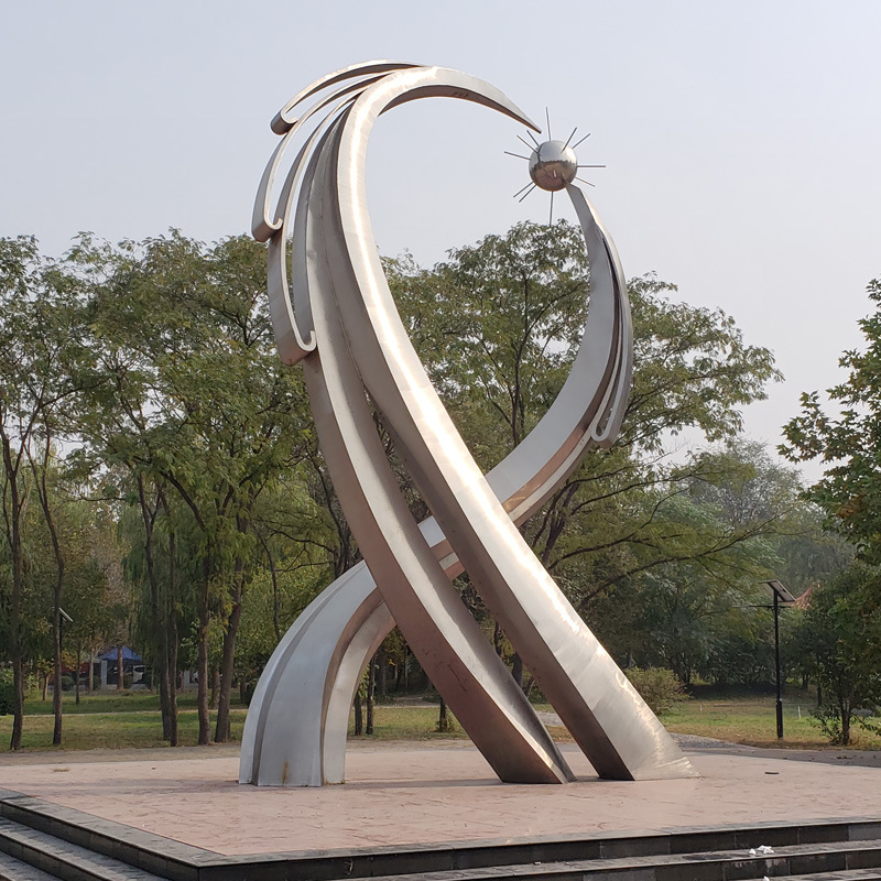 铁艺景观校园雕塑金属工艺品不锈钢户外广场美陈公园地标雕塑定制