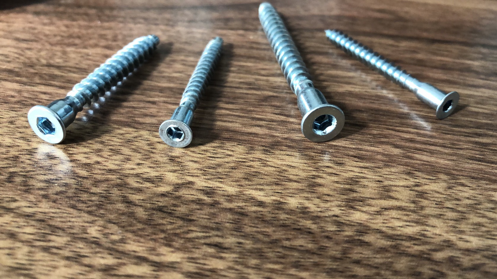 3x50mm家具螺丝直修沉头内六角螺丝自攻过山丝橱柜木螺钉