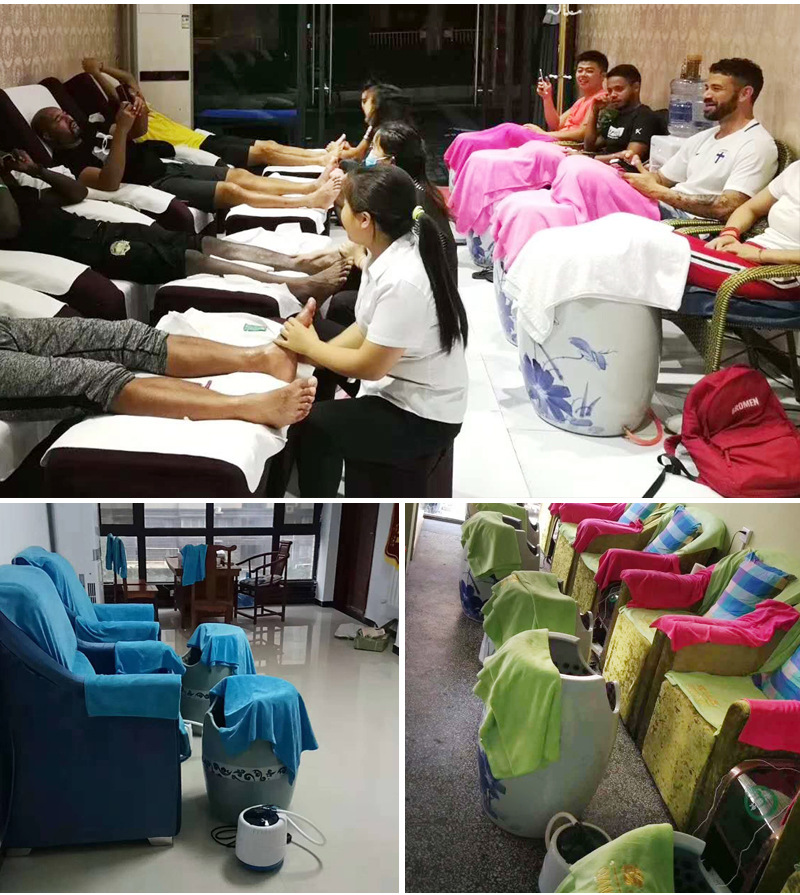 陶瓷足浴按摩瓮熏蒸瓷桶蒸脚缸足浴店按摩足浴缸景德镇陶瓷熏蒸翁