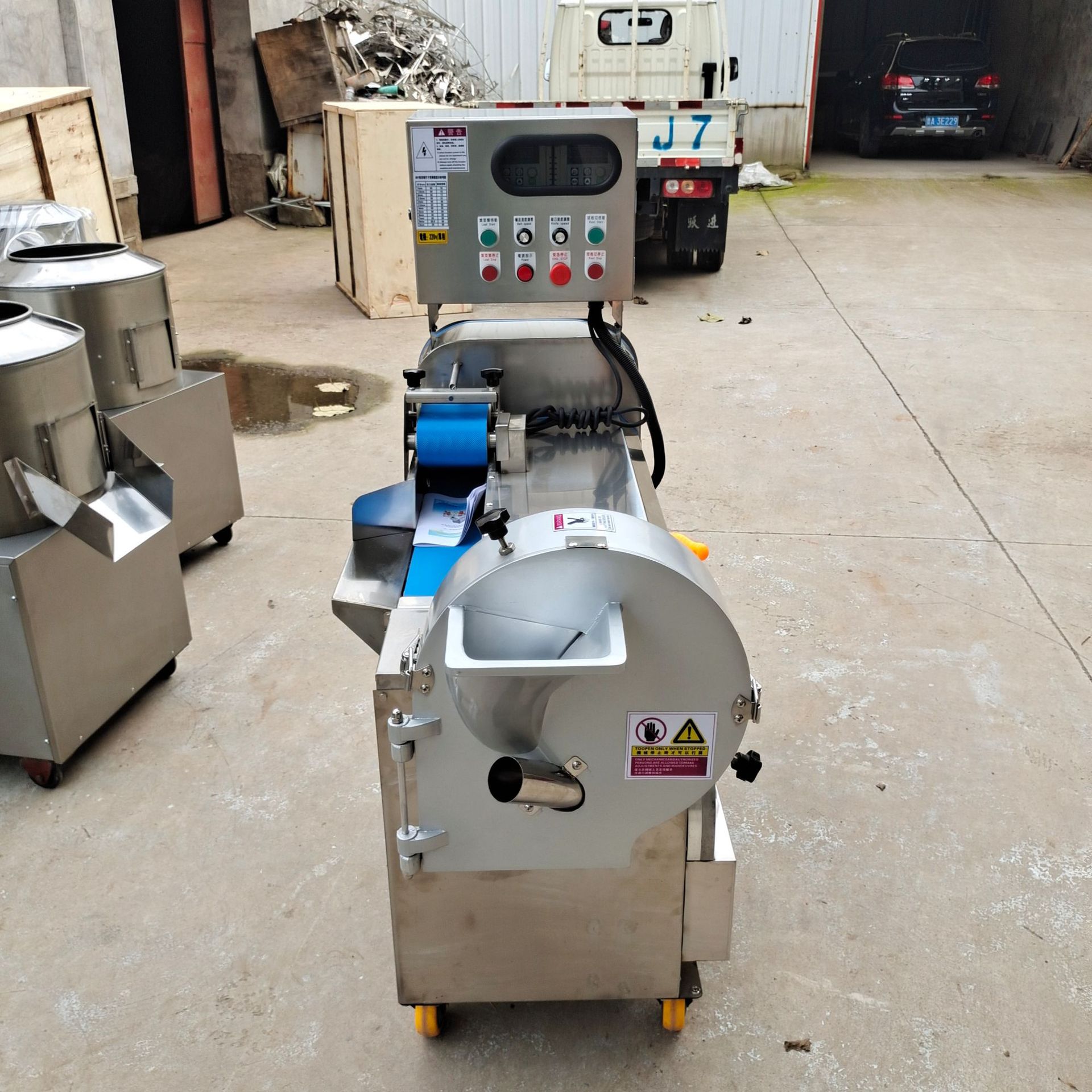 双头数控电动多功能切菜机商用高产量全自动大型切菜机厂家直销