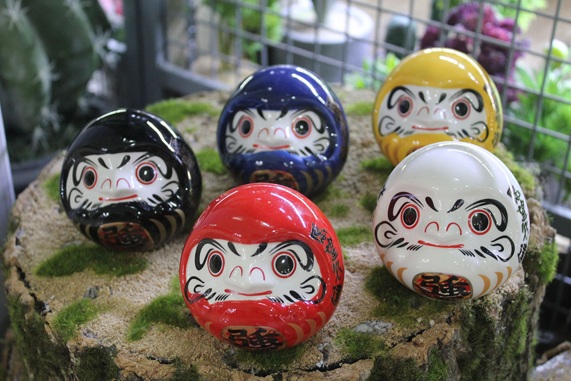 福缘达摩蛋招财强运招福陶瓷工艺装饰品存钱罐摆件礼品客厅装饰品