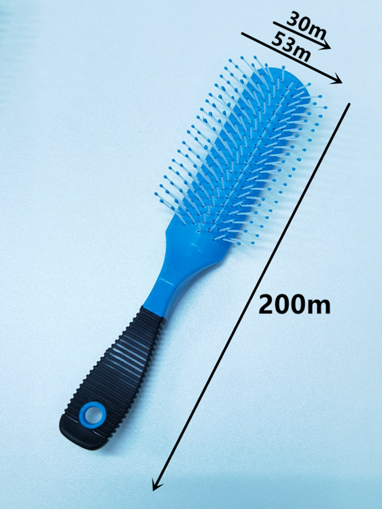 (Color 5014 Plastic White Teeth) Vent Comb Square Comb Straight Comb Comb Boutique Comb Hairdressing Comb