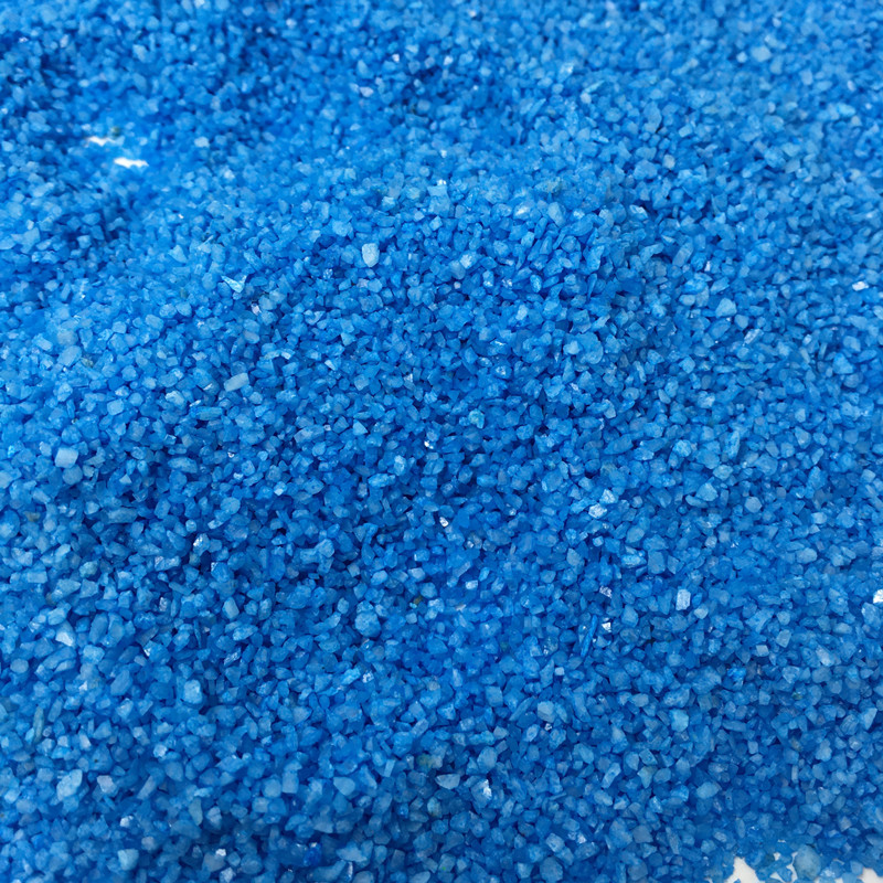 海蓝色粗石英沙子微景玻璃许愿瓶海洋风格滴胶填充饰品 1公斤