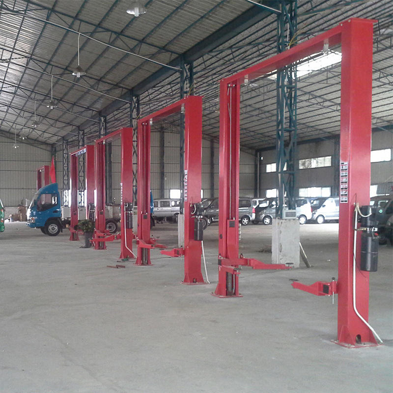 汽车龙门双柱举升机双缸液压控制升降台汽车维修龙门举升机汽修