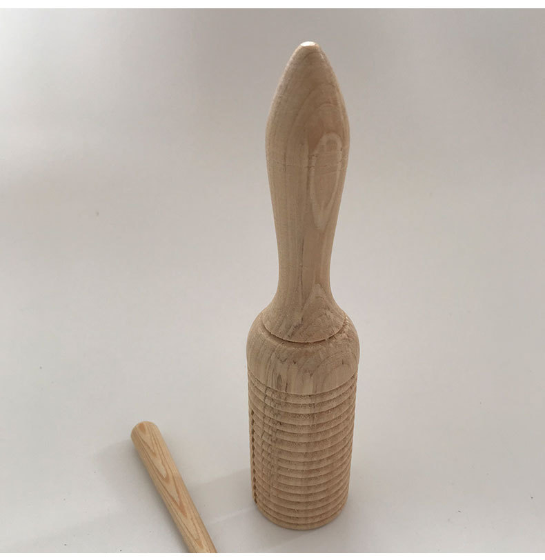 奥尔夫乐器单响筒 蛙鸣筒 儿童打击乐器玩具幼儿园早教木制响筒