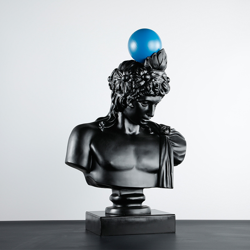 北欧创意样板房人物雕塑摆件现代酒店会所客厅大堂端景台软装饰品