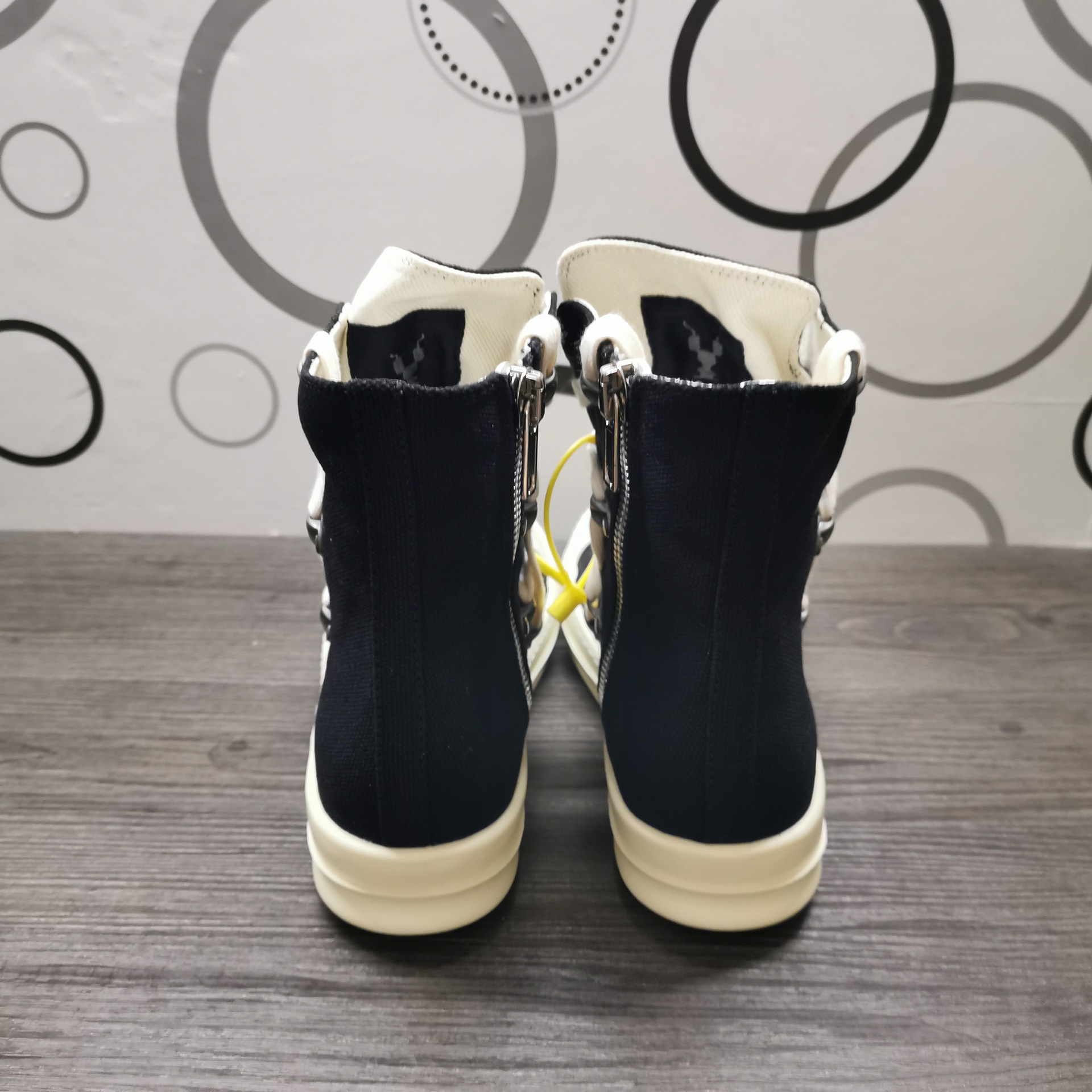 ro系五芒星潮鞋街舞鞋高帮帆布五金情侣男女休闲鞋日常男鞋