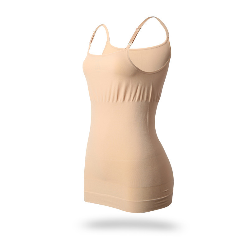 Cross-Border Supply Amazon Long-Term Supply Four Seasons Body Shaping Vest Belly Contracting Top Female Seamless Sling Body Shaping