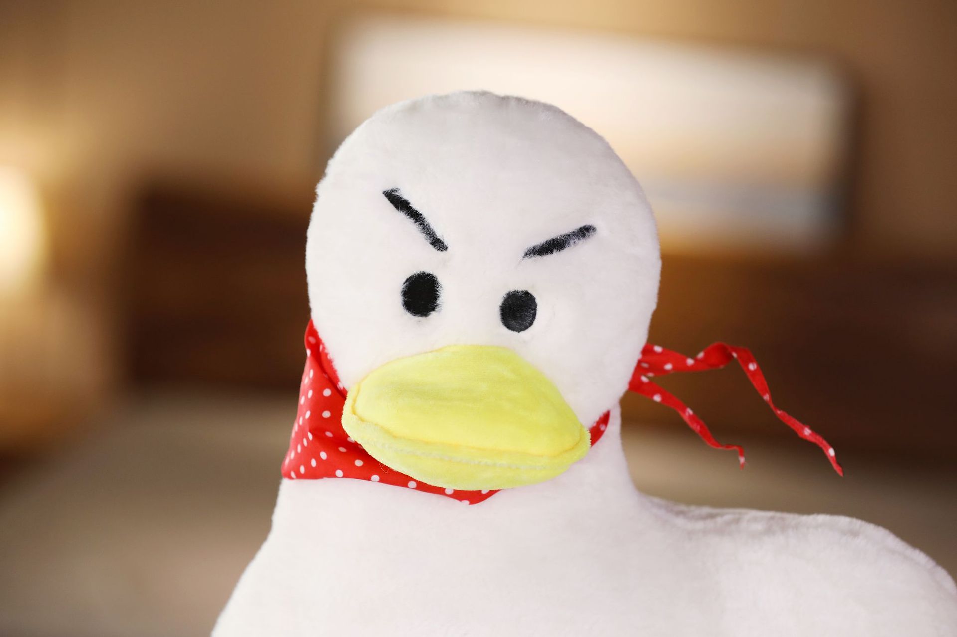 批发软妹毛绒 沙雕鸭子头套帽子 ins风拍照道具 写真道具影楼道具