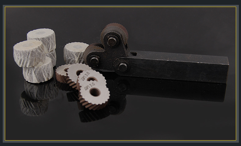 厂家批发网纹滚花刀 车床压花六轮滚压刀轮 双轮网纹滚花刀