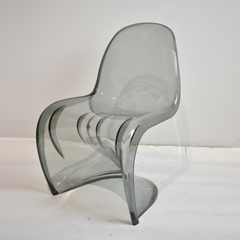 s异形潘东椅北欧创意亚克力塑料餐椅幽灵椅水晶凳子网红透明椅子