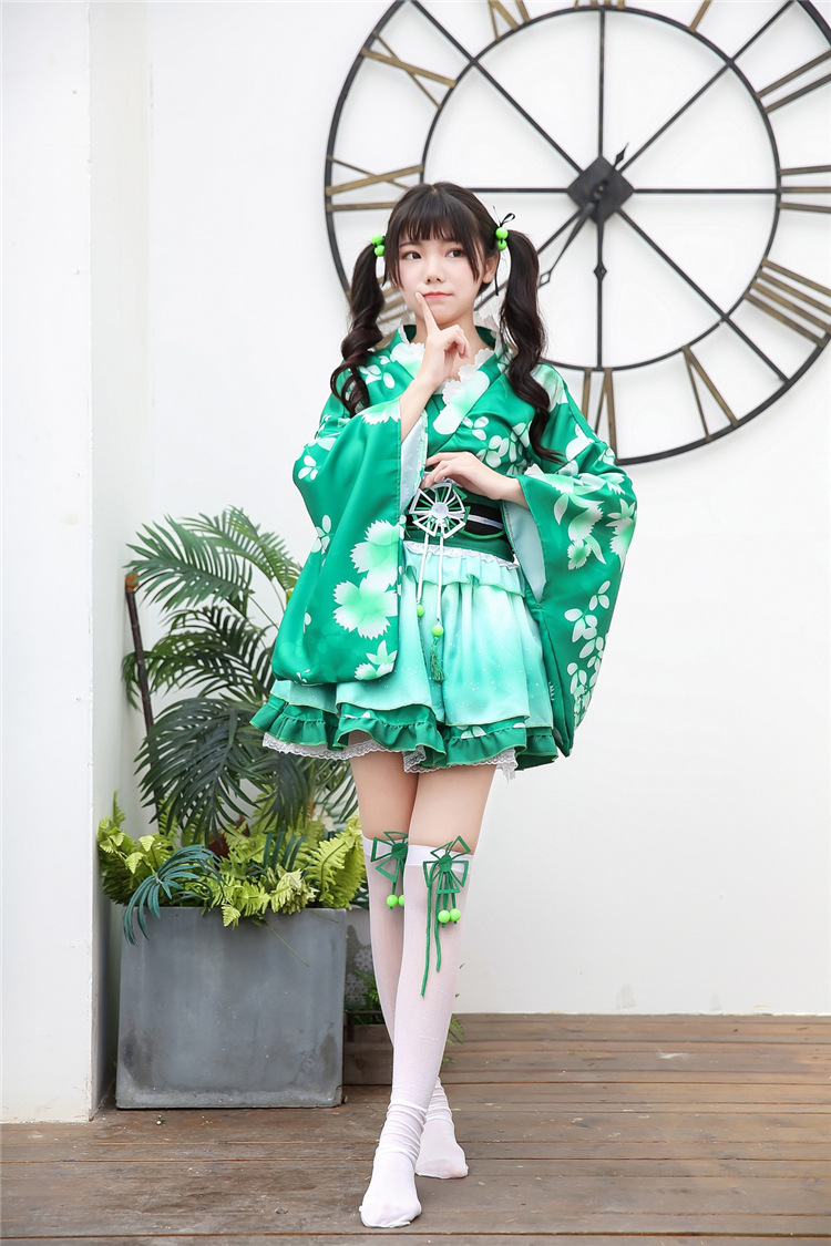 lovelivecos服活动夏祭浴衣觉醒海未真姬和服cos极乐净土宅舞衣服