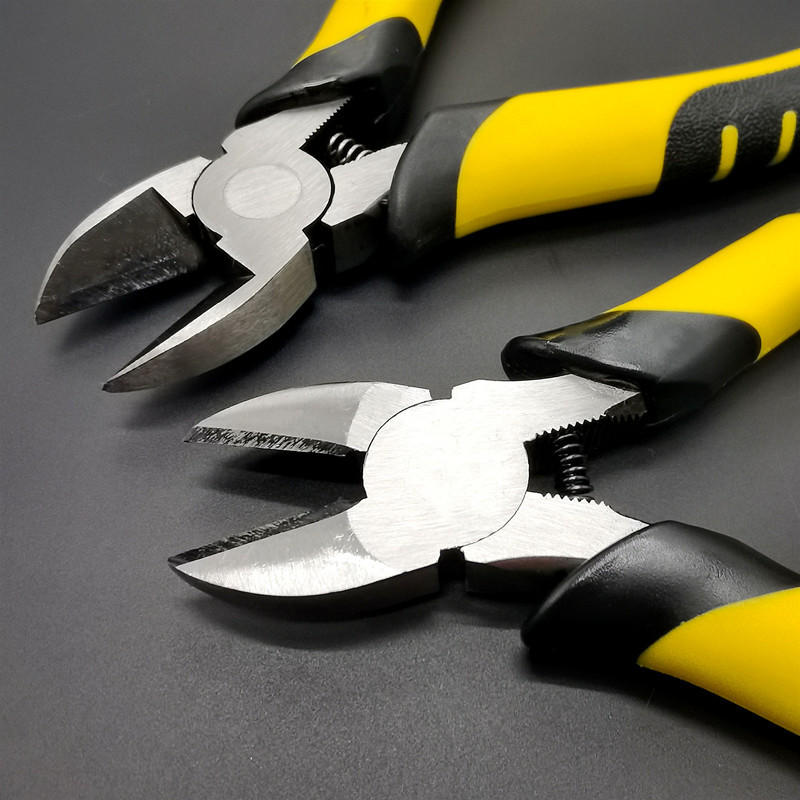 6寸斜口钳 虎皮柄钳子 剪钳 斜嘴钳