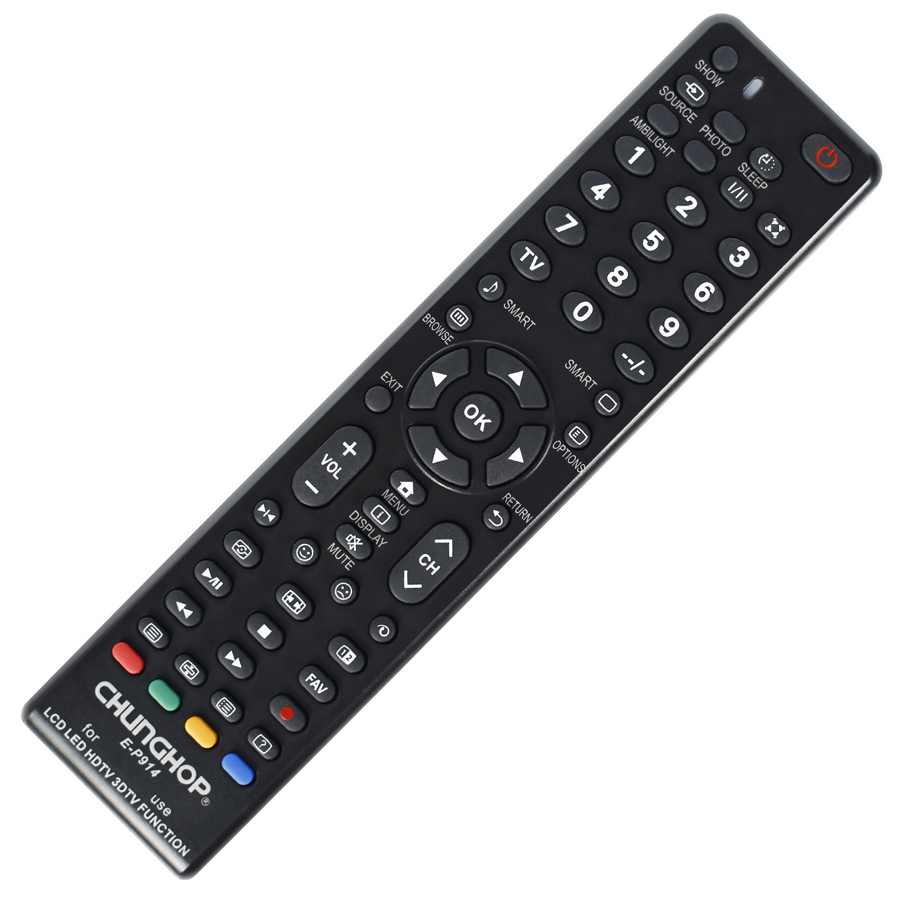 众合英文版适用飞利浦万能电视遥控器e-p914全新原装出口通用遥控