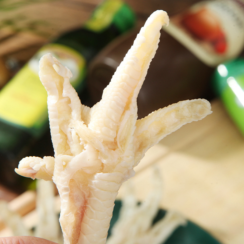 净重高品相好去骨凤爪 火锅烧烤卤味生鸡爪子 新鲜冷冻无骨鸡爪_鸡肉