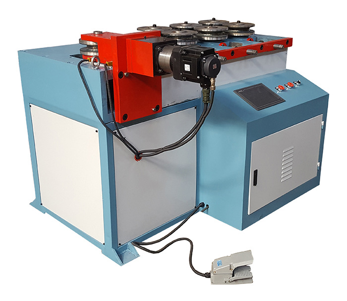 立式三轮卷弯机宏翔自动送料切管机,三维数控弯管机厂家直销