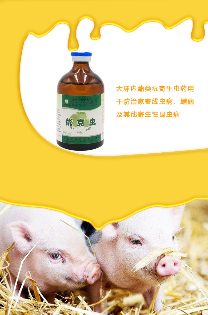 兽药兽用1%伊维菌素注射液 驱虫 注射针剂