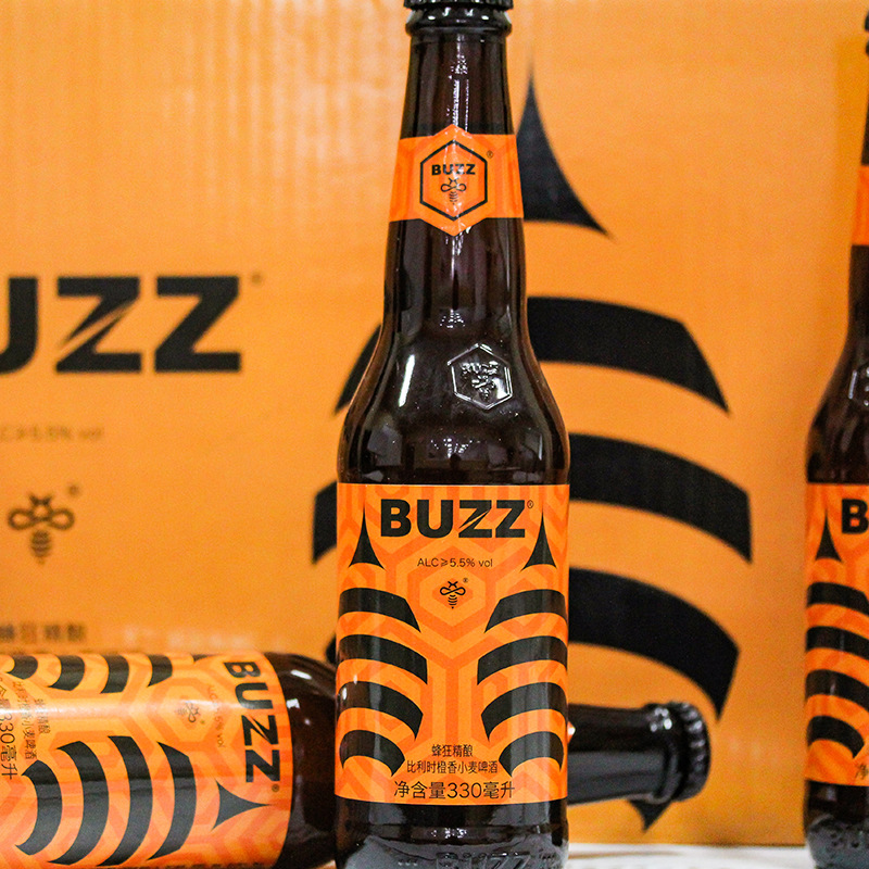 蜂狂精酿啤酒 橙香小麦国产精酿啤酒330ml*24瓶