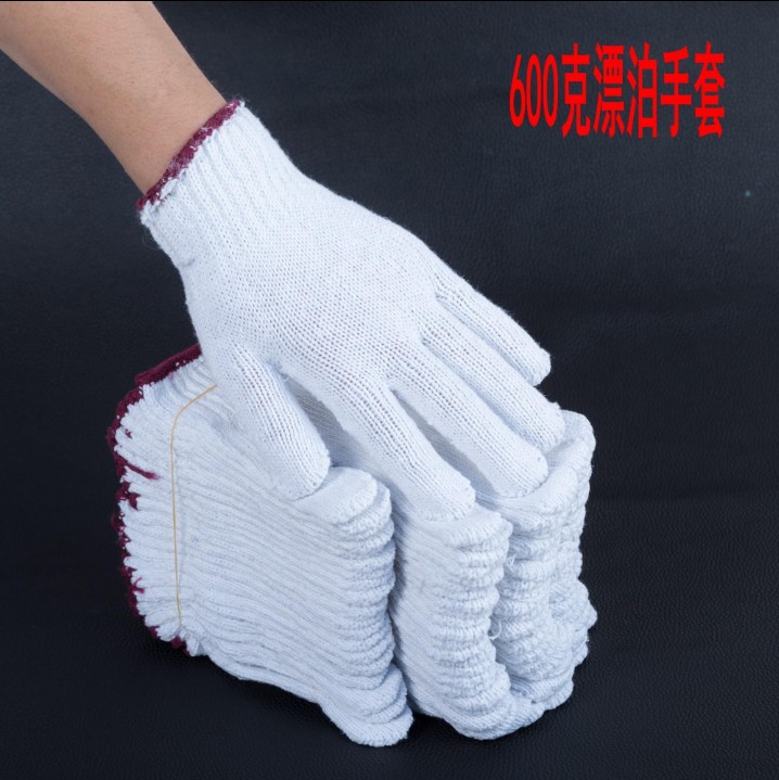 手套劳保防护红棉线棉纱厚款加工耐高温工作保暖机械劳动通用批发