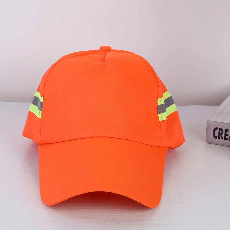 环卫工人帽夏季遮阳防晒帽物业保洁清洁工工作帽系绳大帽檐网眼帽