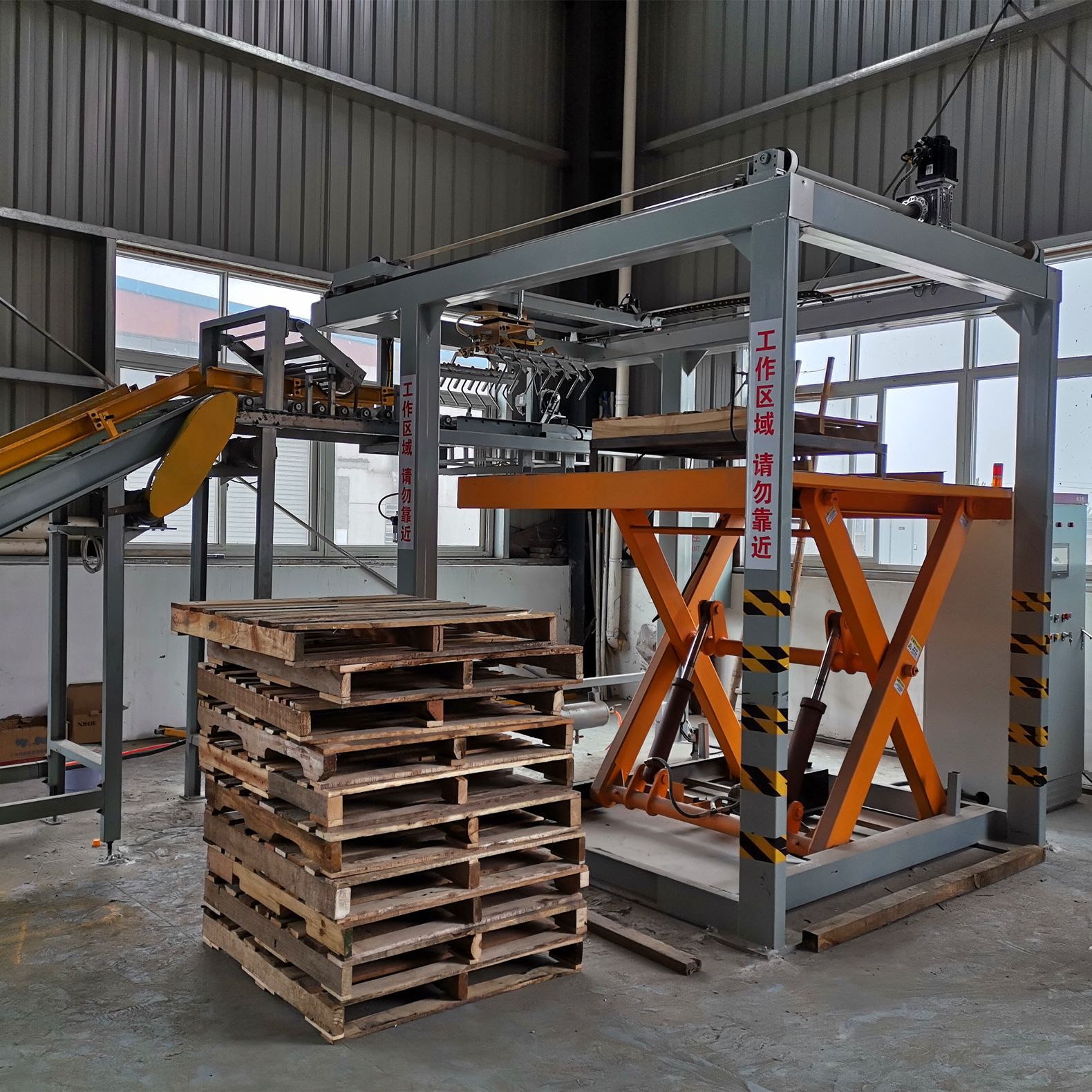 袋装码垛机器 饲料厂化肥厂面粉厂砂浆厂 龙门 全自动高位码垛机