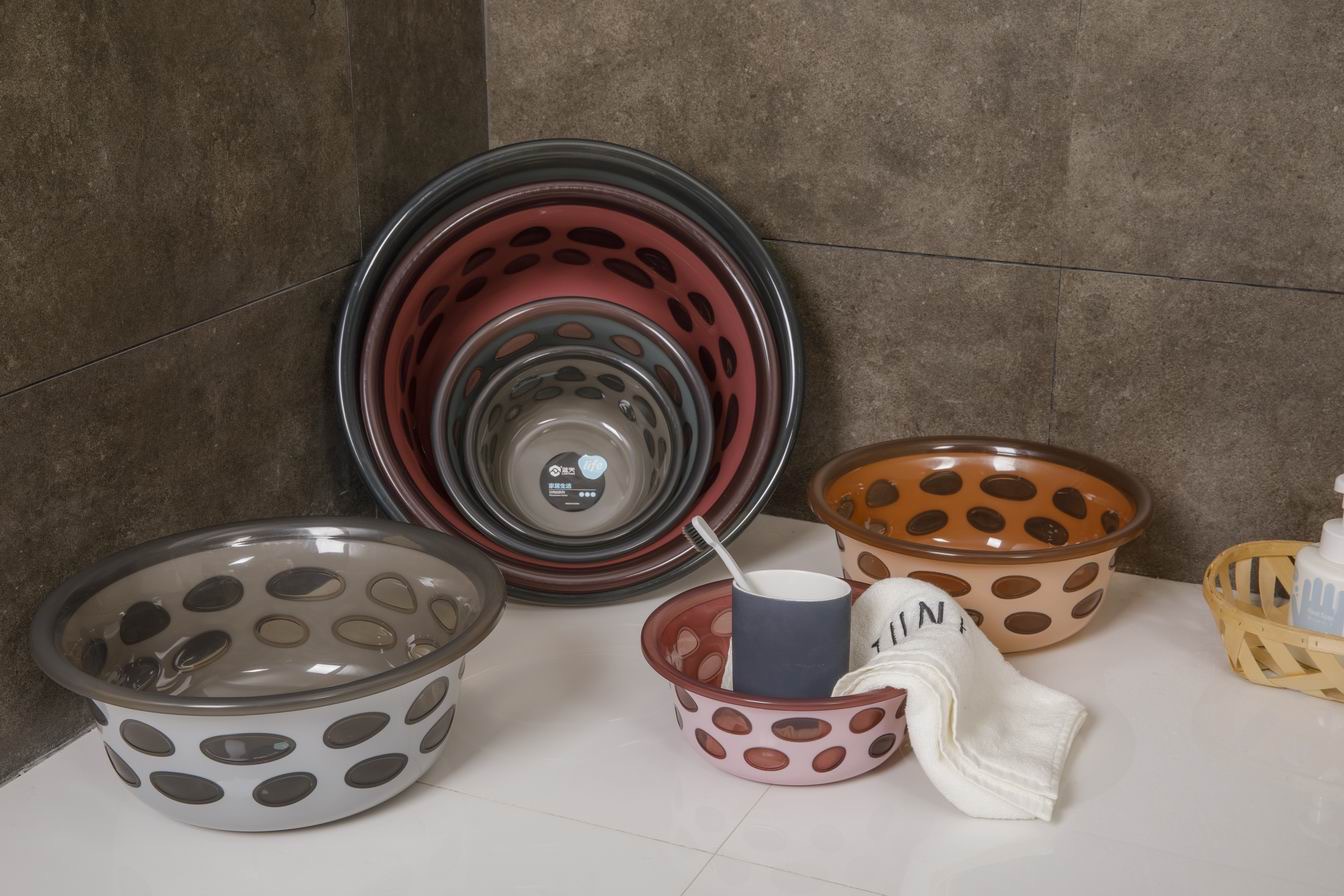 塑料水盆家用大容量洗菜耐摔洗脸盆洗衣盆小学生小可爱盆保用十年