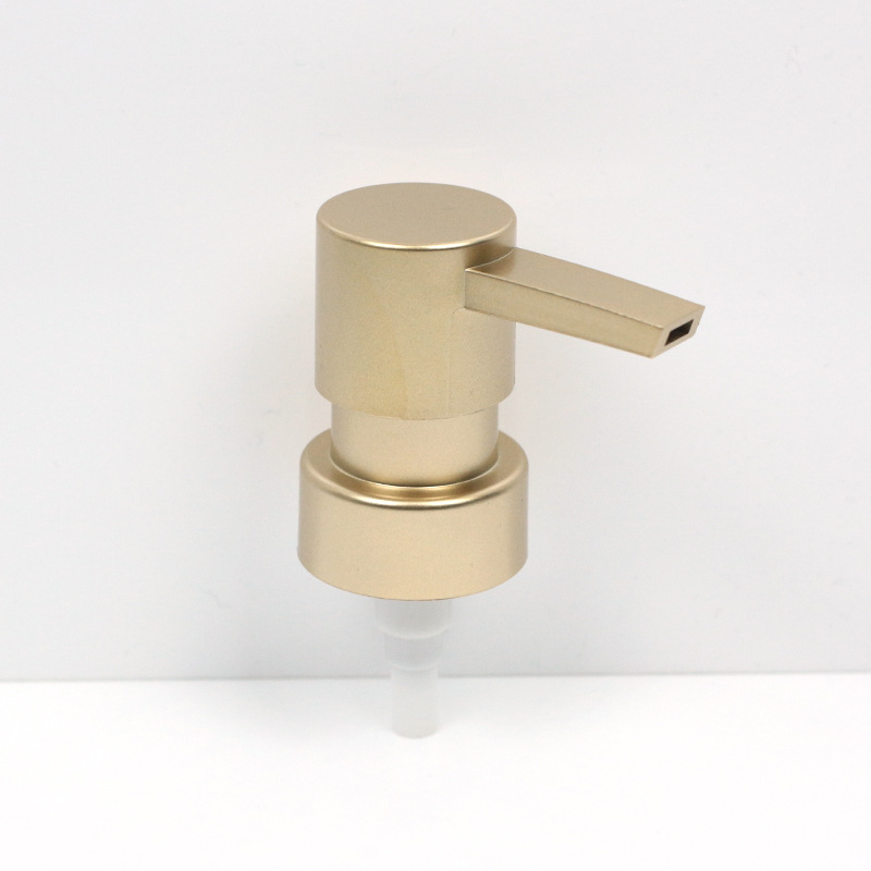 厂家批发28牙扁嘴化妆品泵头外置弹簧abs洗手液喷头