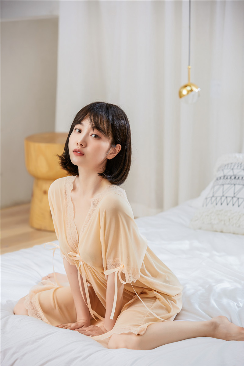 夜三点品质大码胖mm情趣内衣多色吊带裙性感睡衣涤纶透明一件代发